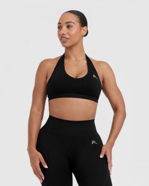 Sports Bras Oner Active Classic Seamless 2.0 Halter Neck Bralette Černé | 3602TOVUE