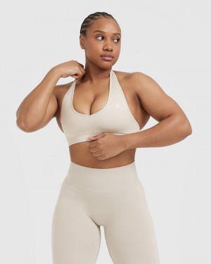 Sports Bras Oner Active Classic Seamless 2.0 Halter Neck Bralette Hnědé | 0764GPYQN