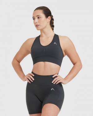 Sports Bras Oner Active Classic Seamless 2.0 V-Neck Bralette Černé | 8462KEVYO