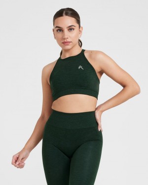 Sports Bras Oner Active Effortless Seamless High Neck Bralette Zelene | 3680EGXQC