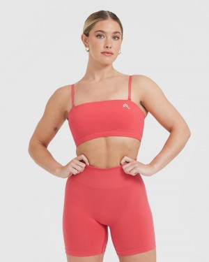 Sports Bras Oner Active Everyday Bandeau Bralette Červené | 9703FKCDT