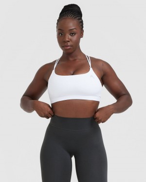 Sports Bras Oner Active Everyday Cross Over Bralette Bílé | 5471LVOIE