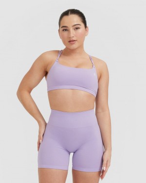 Sports Bras Oner Active Everyday Cross Over Bralette Fialové | 0361OBLSQ