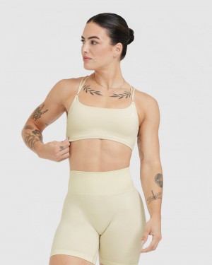 Sports Bras Oner Active Everyday Cross Over Bralette Světle Žluté | 1578KWTYD