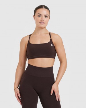 Sports Bras Oner Active Everyday Cross Over Bralette Tmavě Šedé | 2456GTXVK