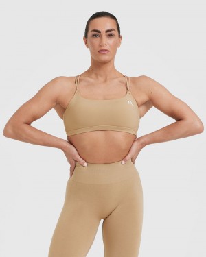 Sports Bras Oner Active Everyday Cross Over Bralette Hnědé | 8671EPZMG