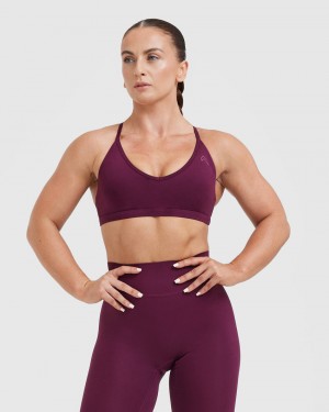 Sports Bras Oner Active Timeless Páskové Bralette Vínové | 2736FHVXS