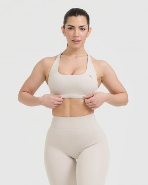 Sports Bras Oner Active Timeless Square Neck Hnědé | 6945NPEZI