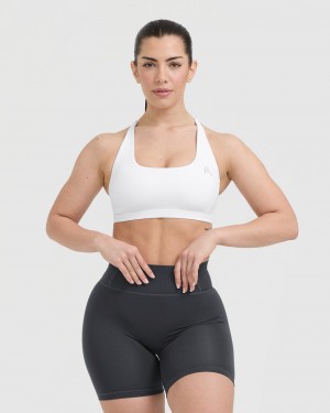 Sports Bras Oner Active Timeless Square Neck Bílé | 7462VGQRN