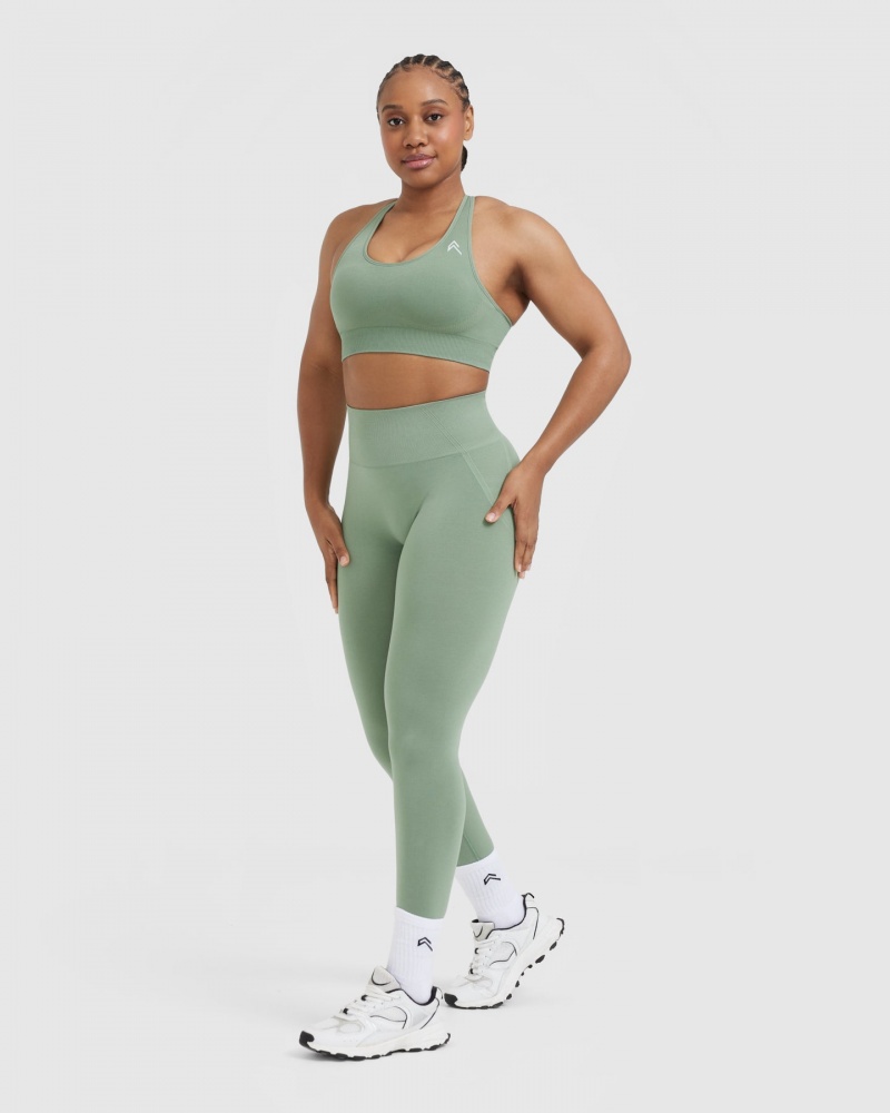 Sports Bras Oner Active Classic Seamless 2.0 Bralette Olivy Zelené | 7269VPDQZ