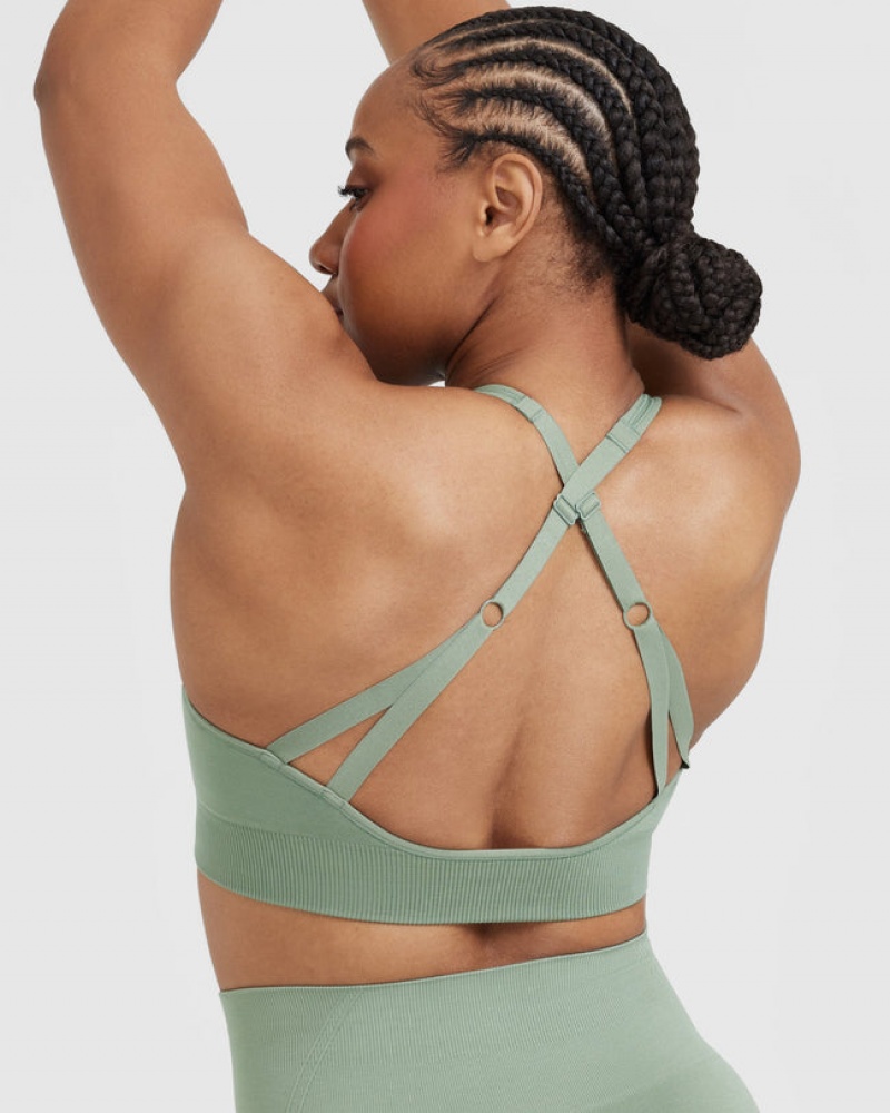 Sports Bras Oner Active Classic Seamless 2.0 Bralette Olivy Zelené | 7269VPDQZ