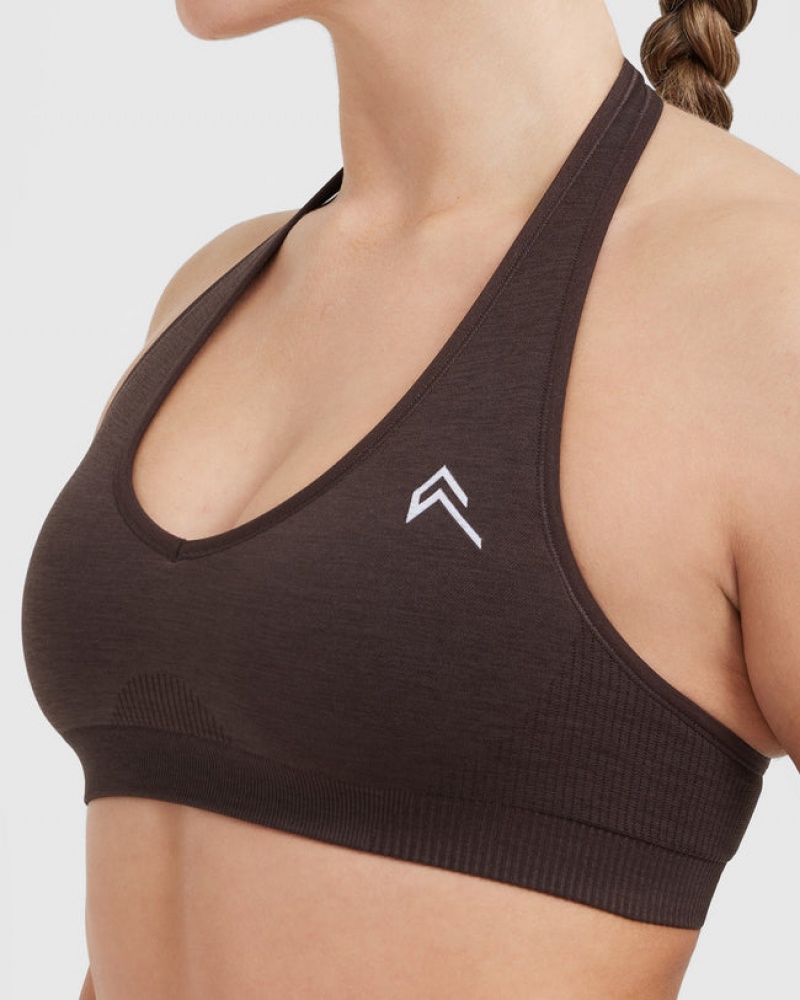 Sports Bras Oner Active Classic Seamless 2.0 Halter Neck Bralette Tmavě Šedé | 8249TVXIL