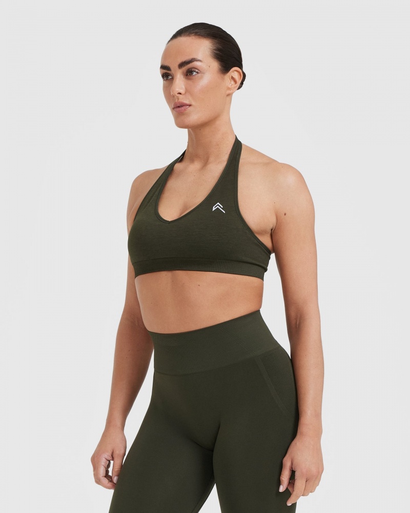 Sports Bras Oner Active Classic Seamless 2.0 Halter Neck Bralette Hnědožlutý | 0916EQIRA