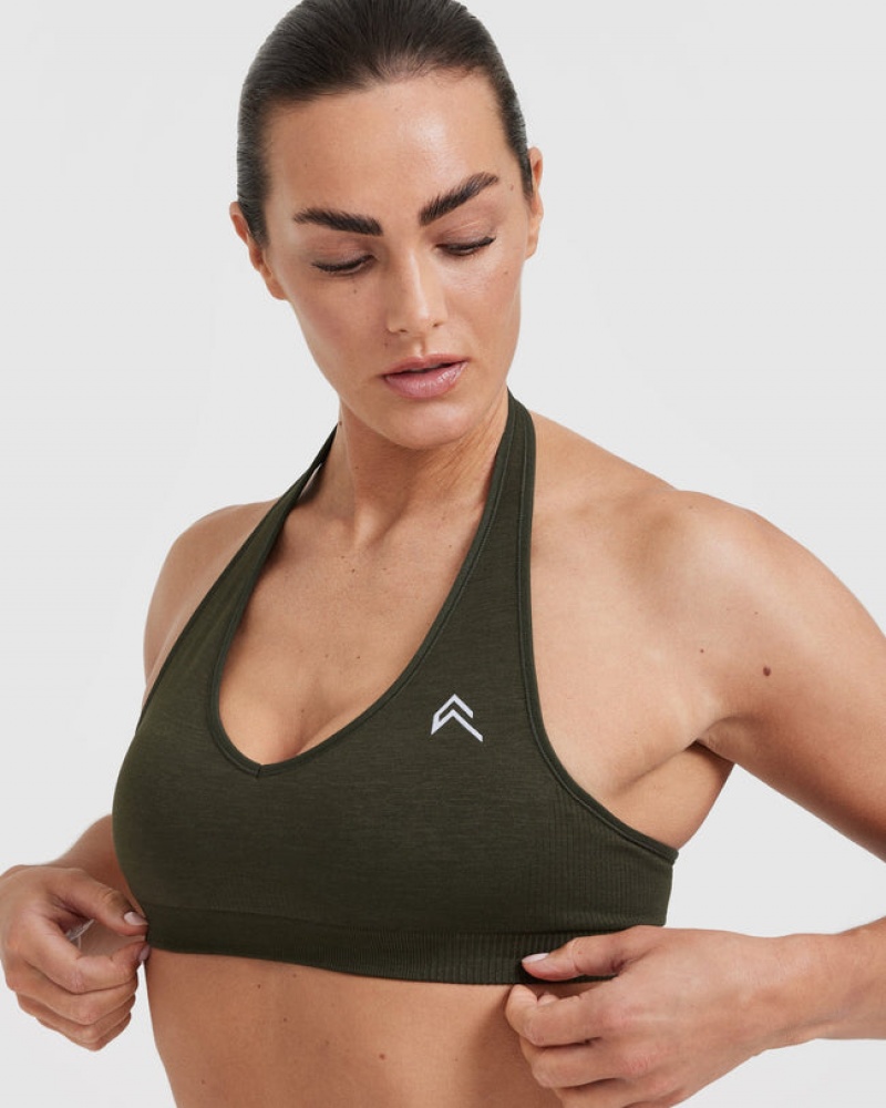 Sports Bras Oner Active Classic Seamless 2.0 Halter Neck Bralette Hnědožlutý | 0916EQIRA