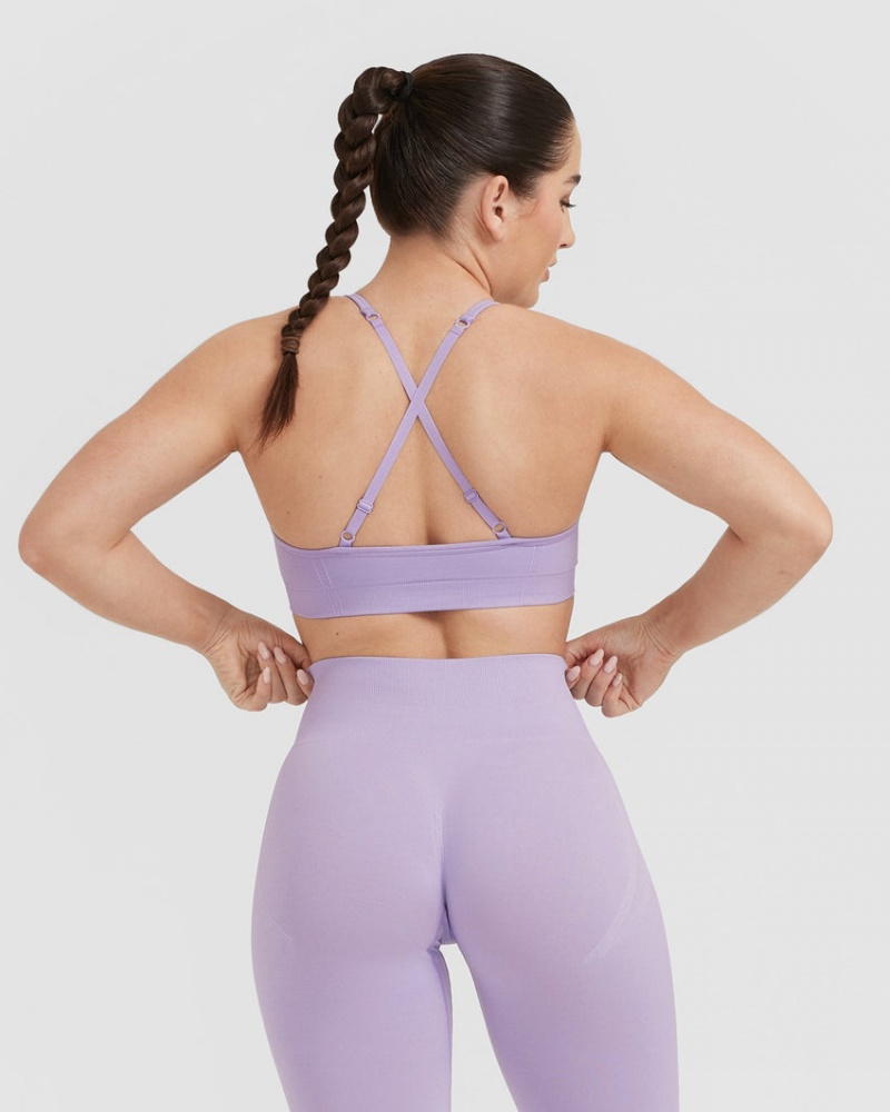 Sports Bras Oner Active Effortless Páskové Bralette Fialové | 7908IGFTX