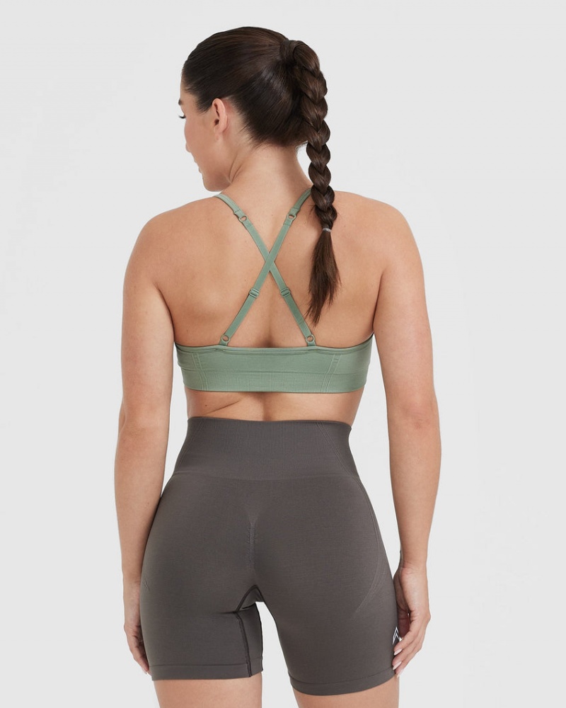 Sports Bras Oner Active Effortless Páskové Bralette Olivy Zelené | 2316ZQPHD