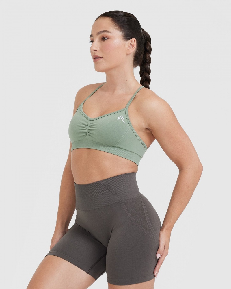 Sports Bras Oner Active Effortless Páskové Bralette Olivy Zelené | 2316ZQPHD