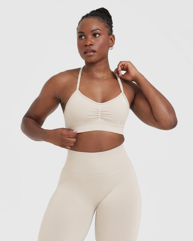 Sports Bras Oner Active Effortless Páskové Bralette Hnědé | 2495OIKRD