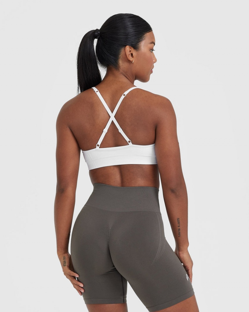 Sports Bras Oner Active Effortless Páskové Bralette Bílé | 3765TKIVG