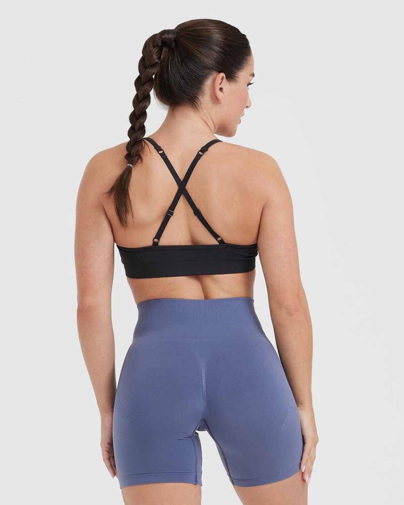 Sports Bras Oner Active Effortless Páskové Bralette Černé | 8239RMUSX