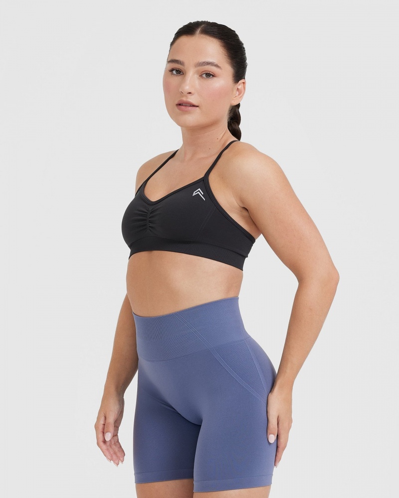 Sports Bras Oner Active Effortless Páskové Bralette Černé | 8239RMUSX