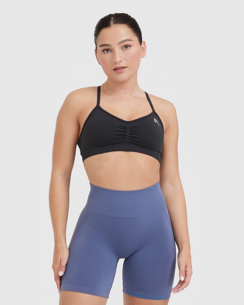 Sports Bras Oner Active Effortless Páskové Bralette Černé | 8239RMUSX