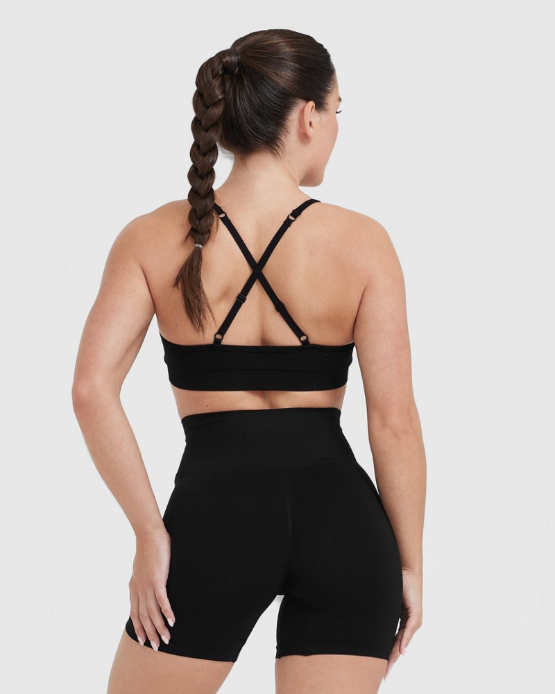 Sports Bras Oner Active Effortless Páskové Bralette Černé | 6845JGERS