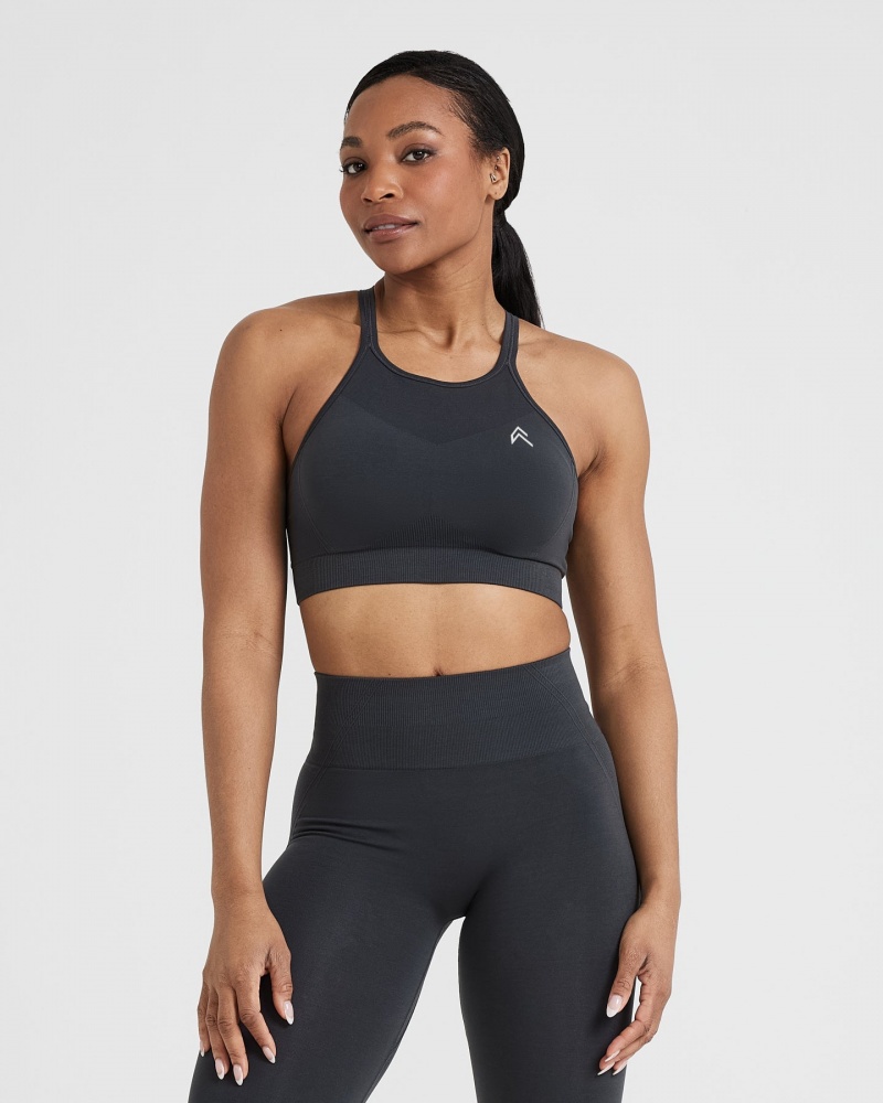 Sports Bras Oner Active Effortless Seamless High Neck Bralette Černé | 4872RZCPB