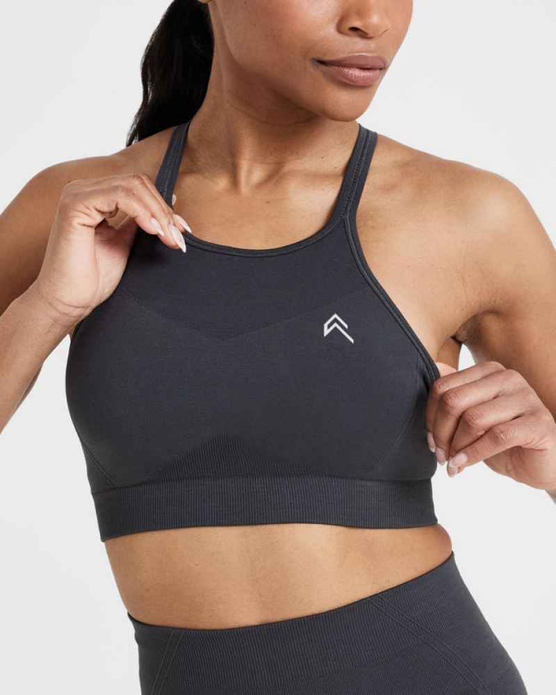 Sports Bras Oner Active Effortless Seamless High Neck Bralette Černé | 4872RZCPB