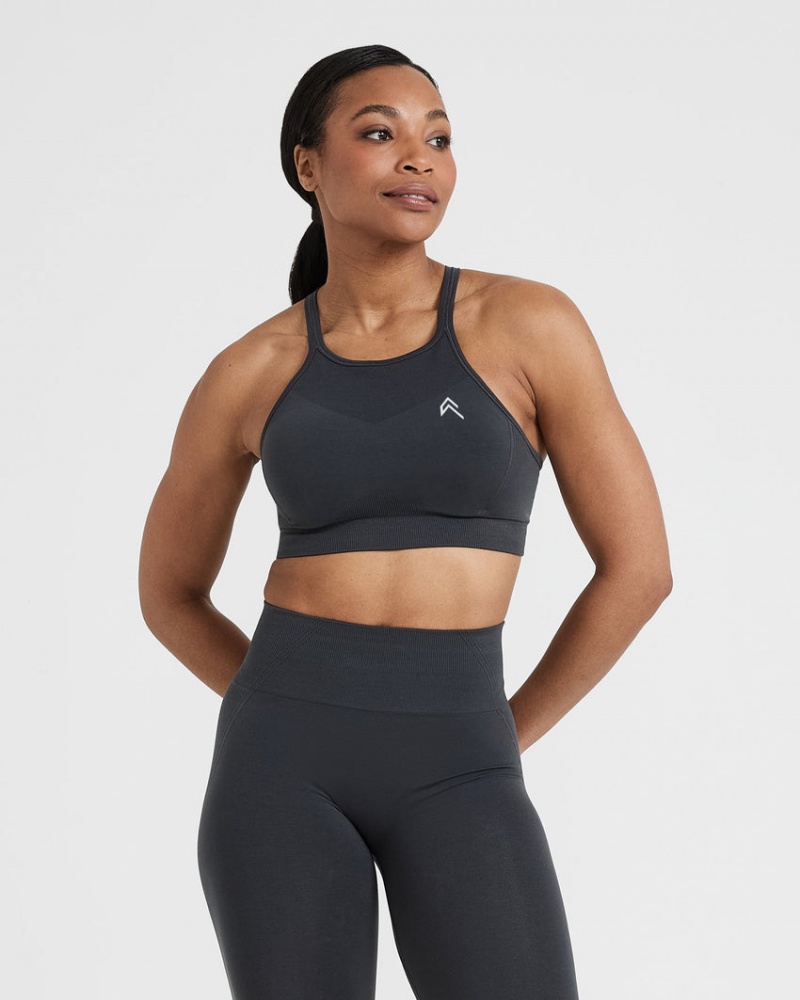 Sports Bras Oner Active Effortless Seamless High Neck Bralette Černé | 4872RZCPB