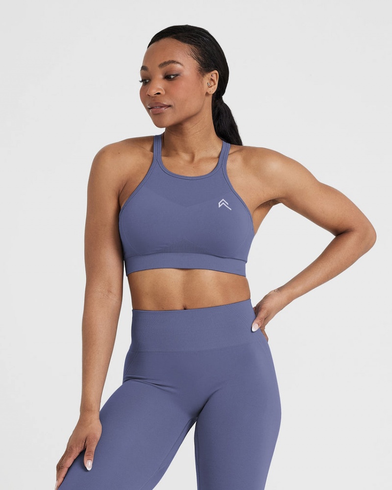 Sports Bras Oner Active Effortless Seamless High Neck Bralette Blankyt | 6792PXEBD