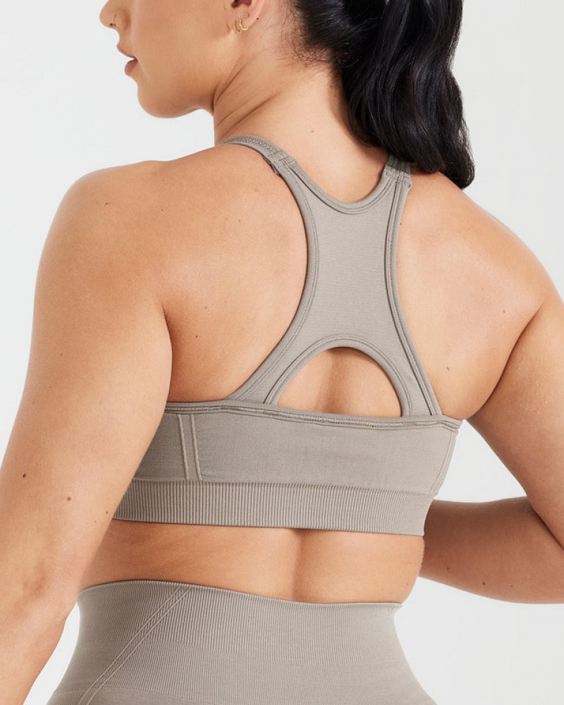 Sports Bras Oner Active Effortless Seamless High Neck Bralette Šedé | 2159ACGJE