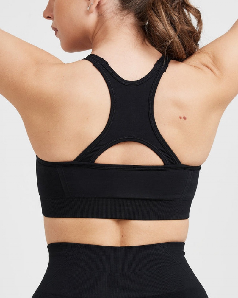 Sports Bras Oner Active Effortless Seamless High Neck Bralette Černé | 4716KREXW