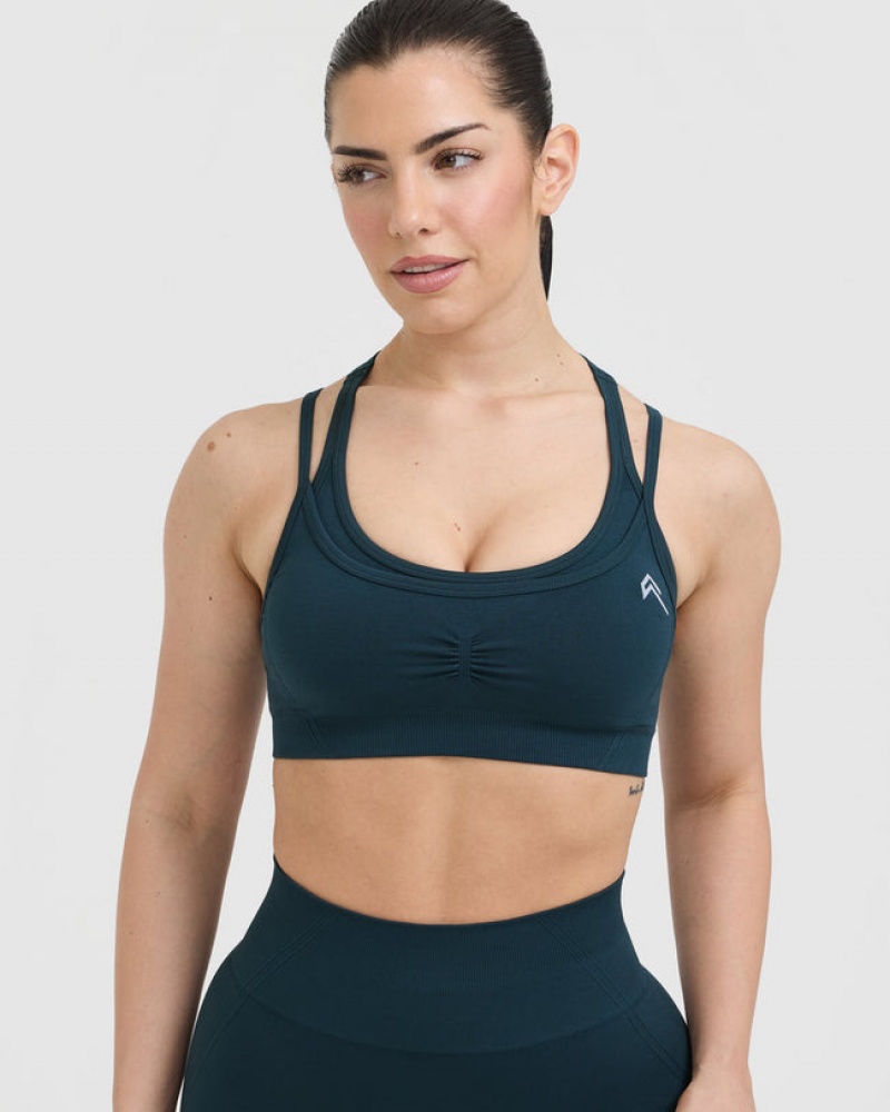 Sports Bras Oner Active Effortless Seamless Layered Blankyt | 0817YENZM