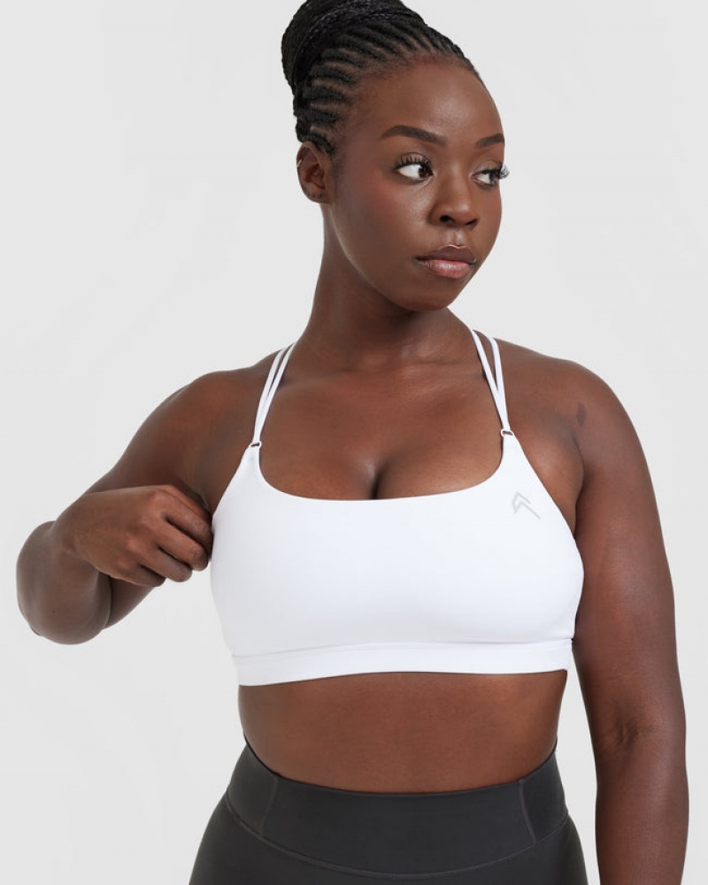 Sports Bras Oner Active Everyday Cross Over Bralette Bílé | 5471LVOIE