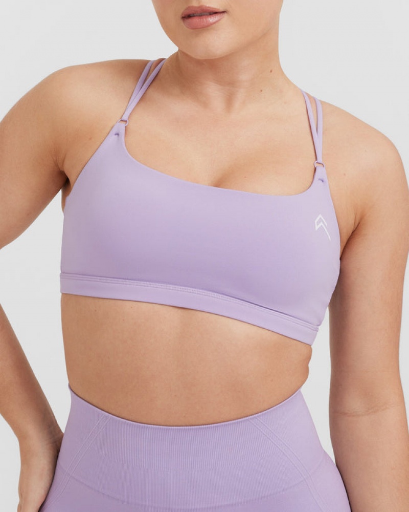 Sports Bras Oner Active Everyday Cross Over Bralette Fialové | 0361OBLSQ