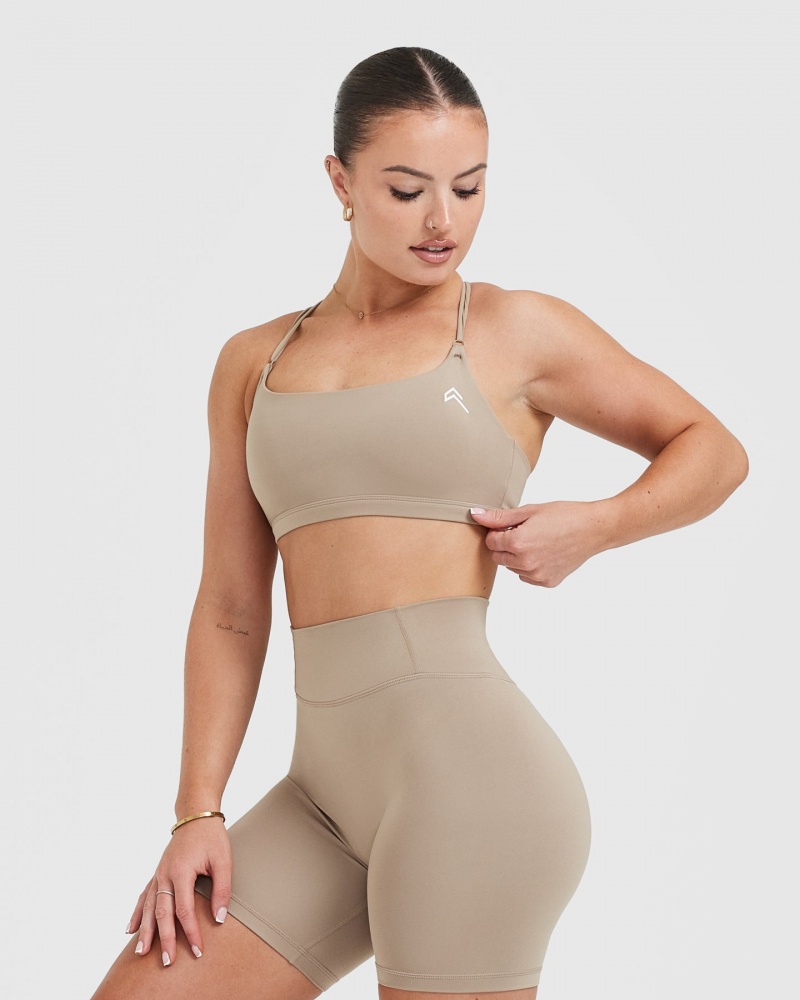 Sports Bras Oner Active Everyday Cross Over Bralette Šedé | 1493RMUZY