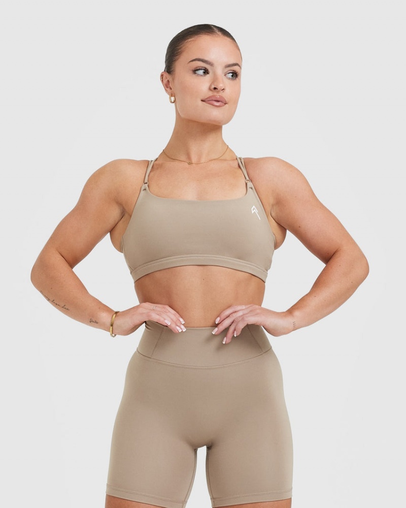 Sports Bras Oner Active Everyday Cross Over Bralette Šedé | 1493RMUZY