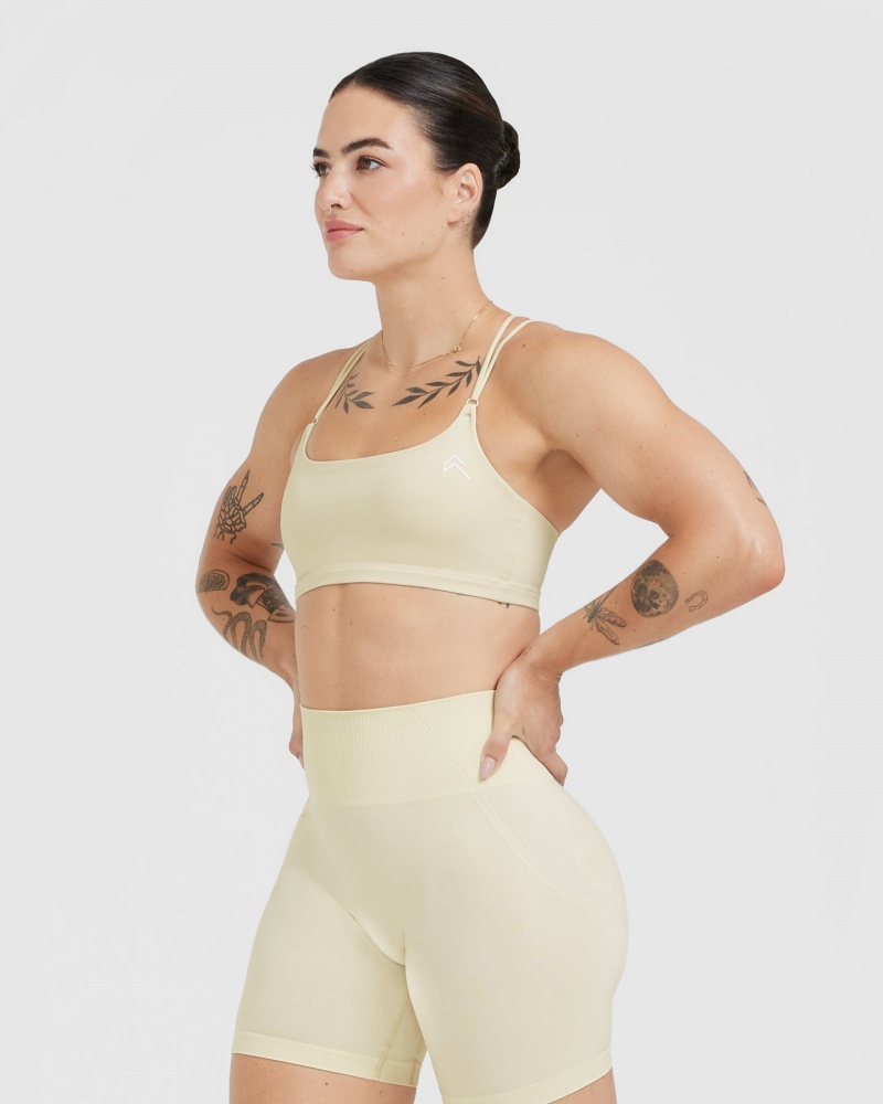 Sports Bras Oner Active Everyday Cross Over Bralette Světle Žluté | 1578KWTYD