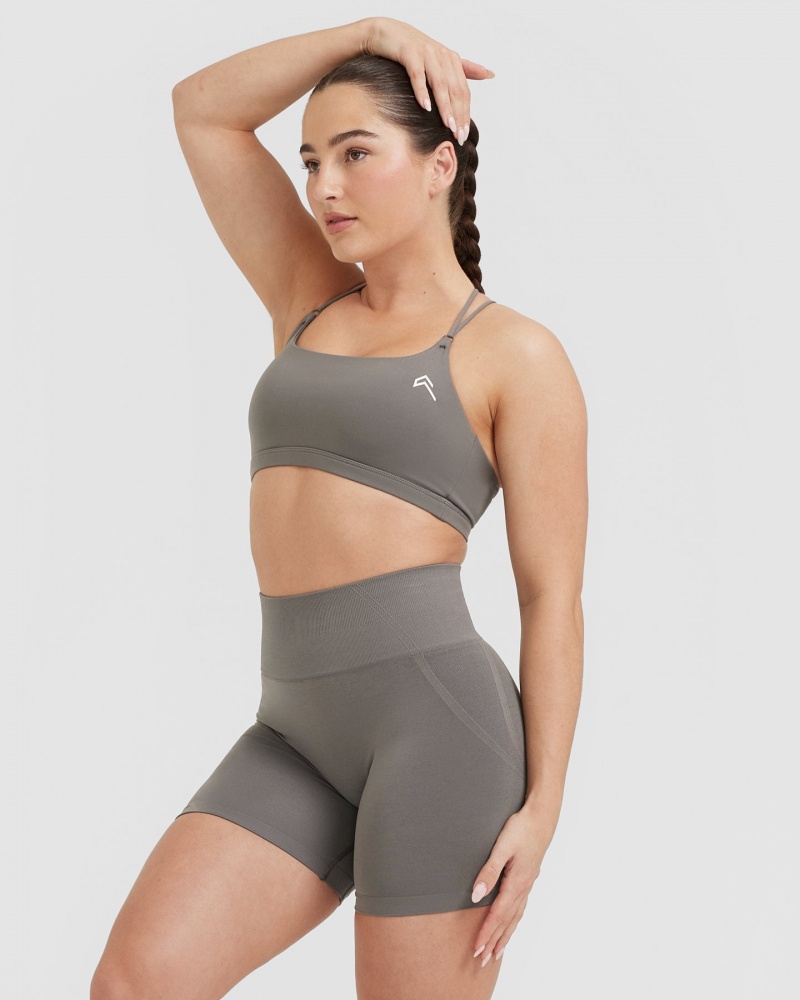 Sports Bras Oner Active Everyday Cross Over Bralette Šedé | 0946SMHPF