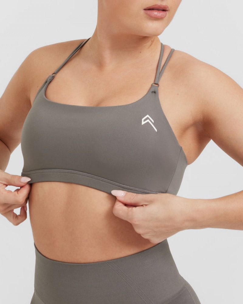 Sports Bras Oner Active Everyday Cross Over Bralette Šedé | 0946SMHPF