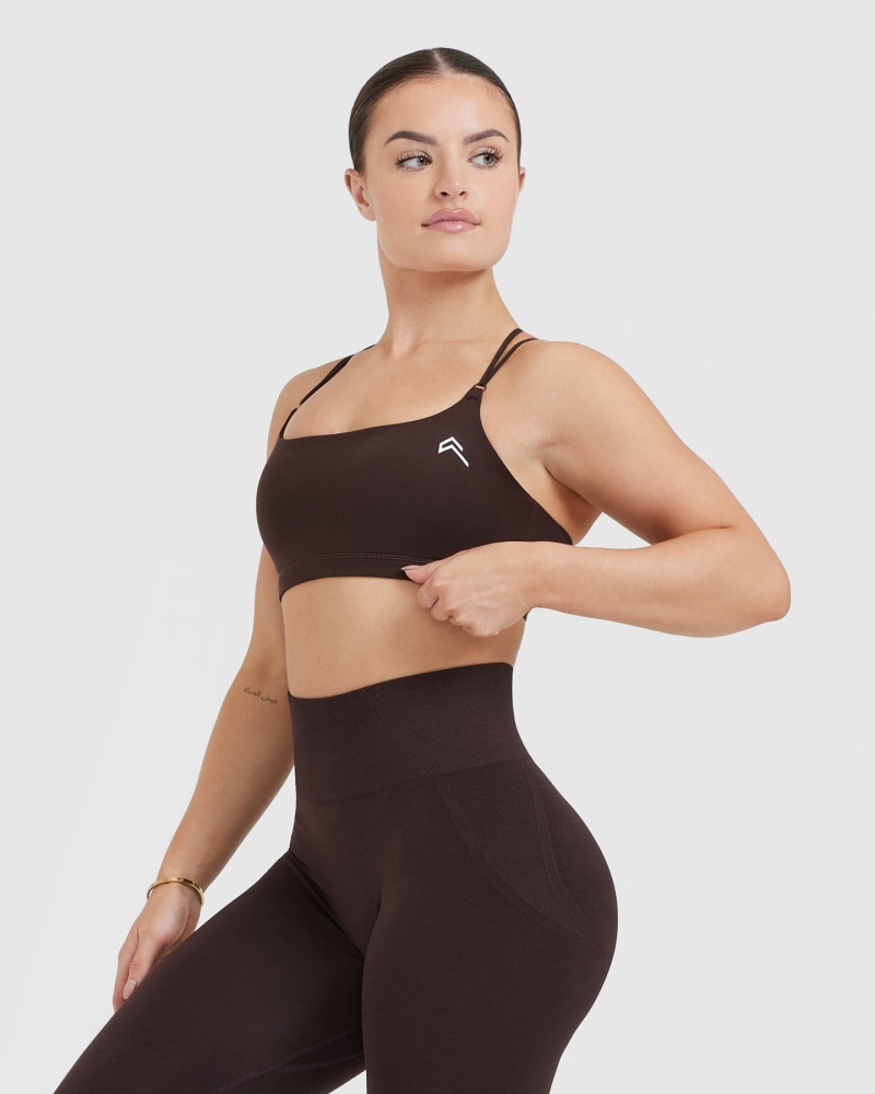 Sports Bras Oner Active Everyday Cross Over Bralette Tmavě Šedé | 2456GTXVK