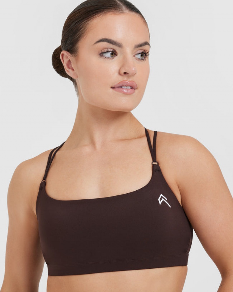 Sports Bras Oner Active Everyday Cross Over Bralette Tmavě Šedé | 2456GTXVK