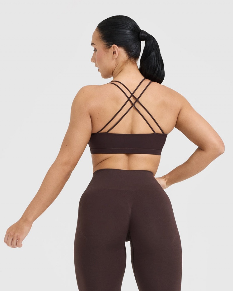 Sports Bras Oner Active Everyday Cross Over Bralette Fialové Hnědé | 7196ORGKS