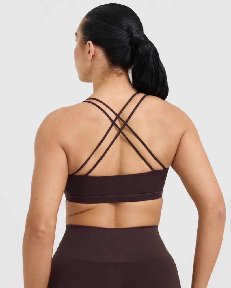 Sports Bras Oner Active Everyday Cross Over Bralette Fialové Hnědé | 7196ORGKS