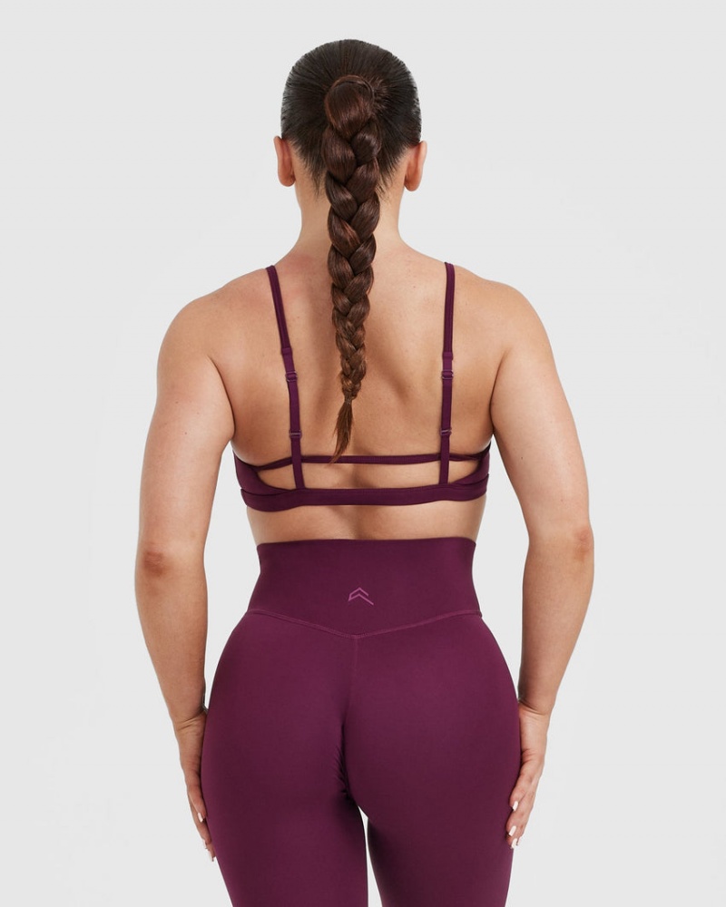 Sports Bras Oner Active Timeless Páskové Bralette Vínové | 2736FHVXS