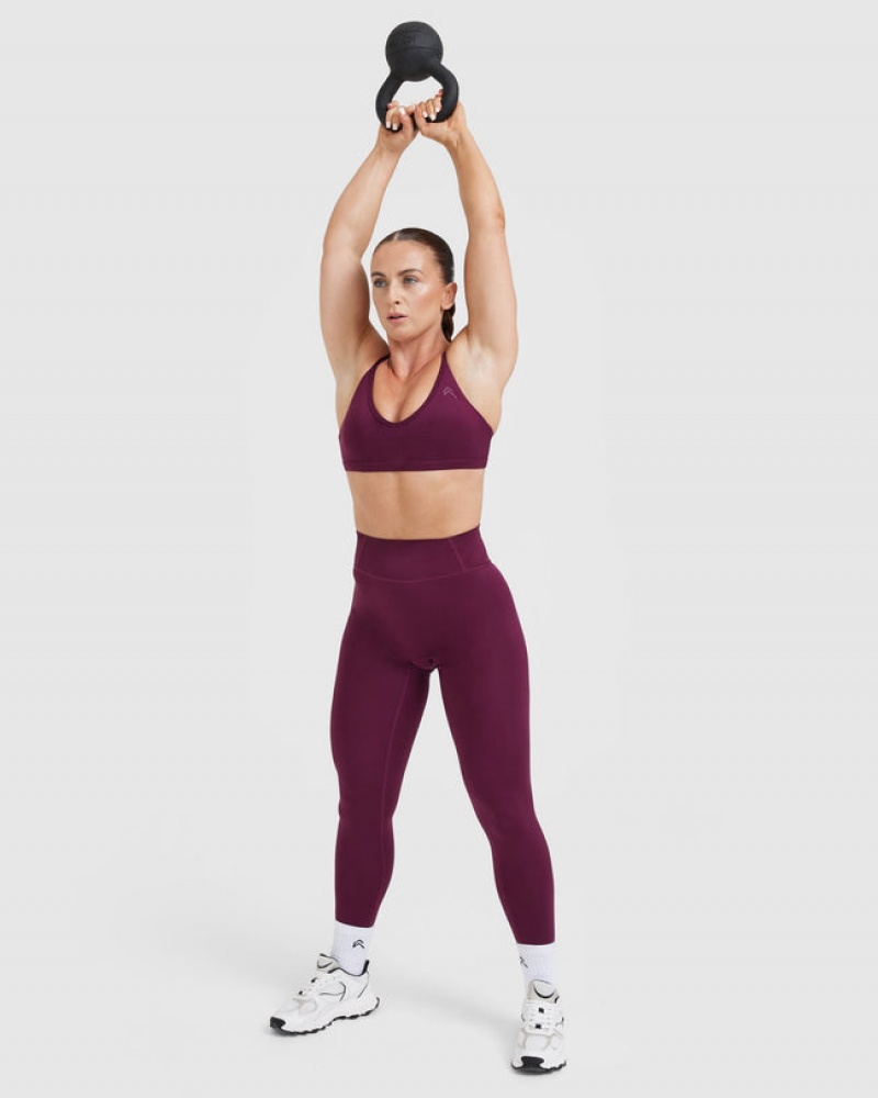 Sports Bras Oner Active Timeless Páskové Bralette Vínové | 2736FHVXS