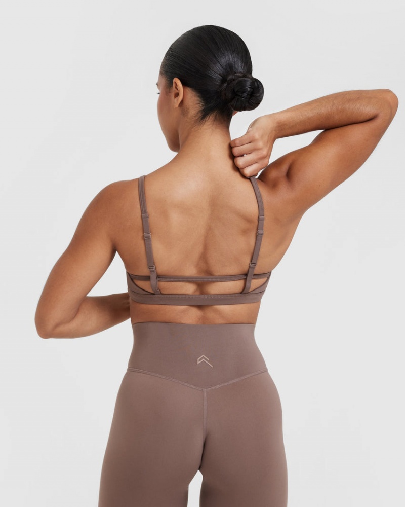 Sports Bras Oner Active Timeless Páskové Bralette Hnědé | 1406JCZWS