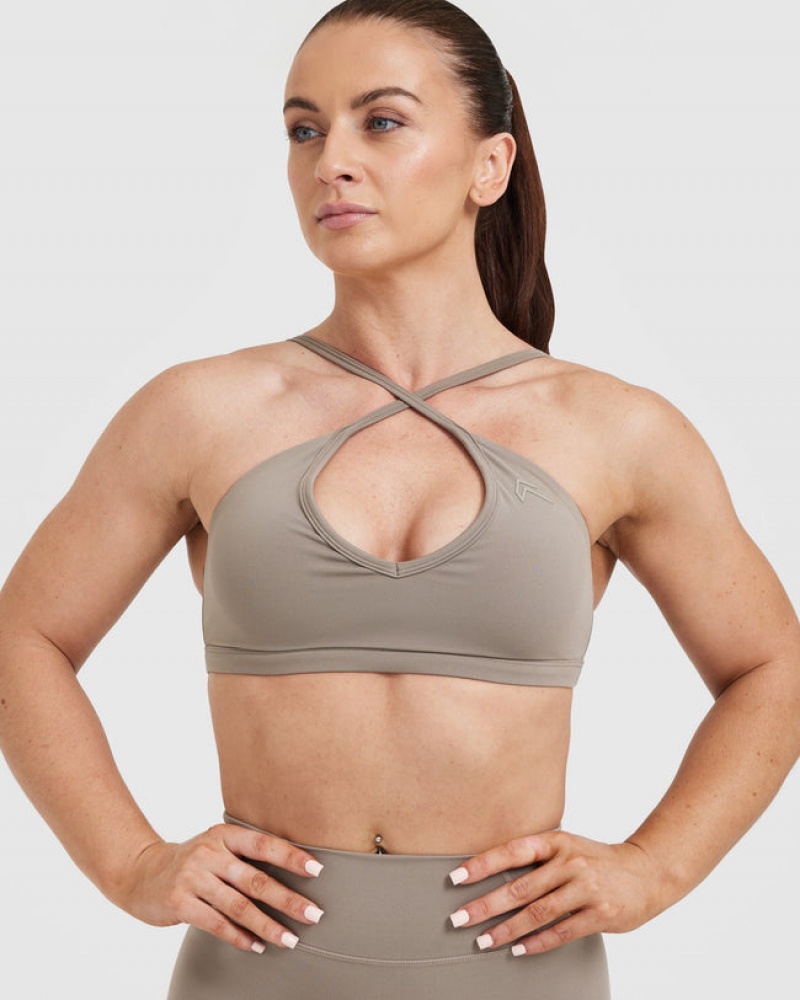 Sports Bras Oner Active Timeless Páskové Bralette Šedé | 6742LHUER