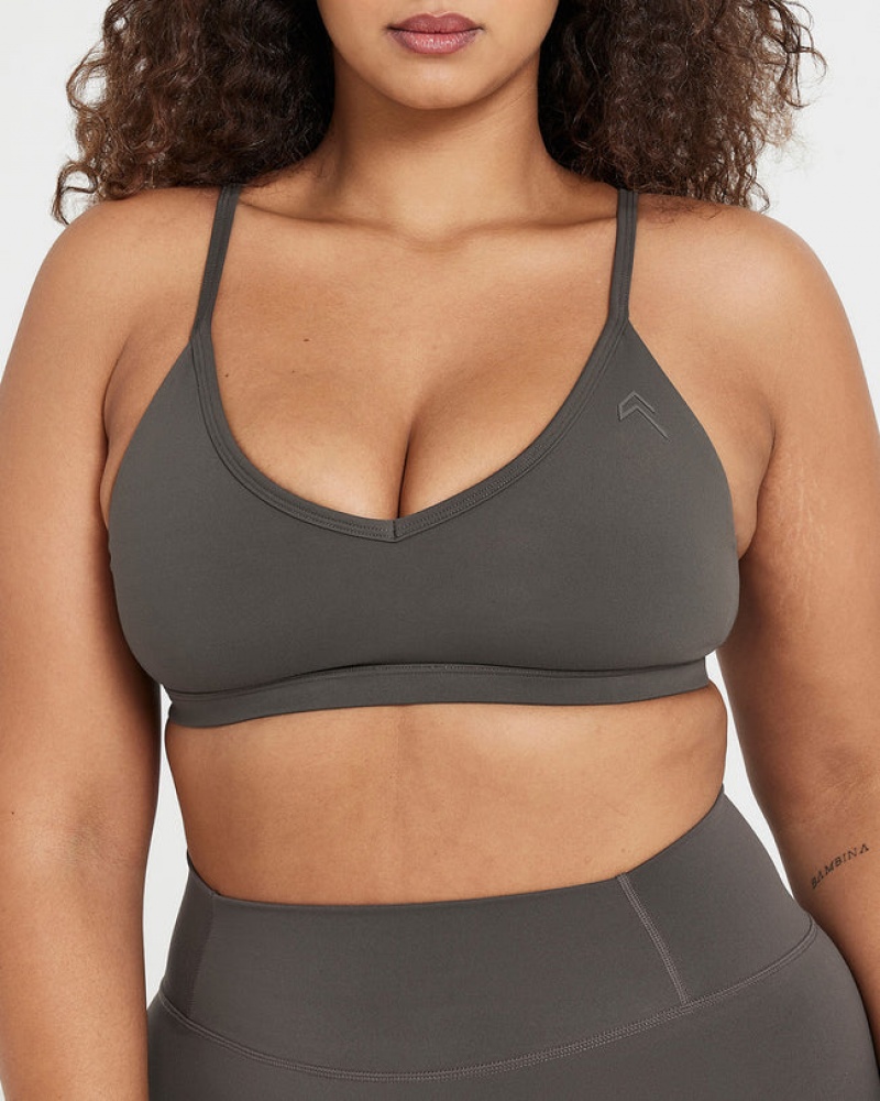 Sports Bras Oner Active Timeless Páskové Bralette Tmavě Šedé Hnědé | 2961CBKTR